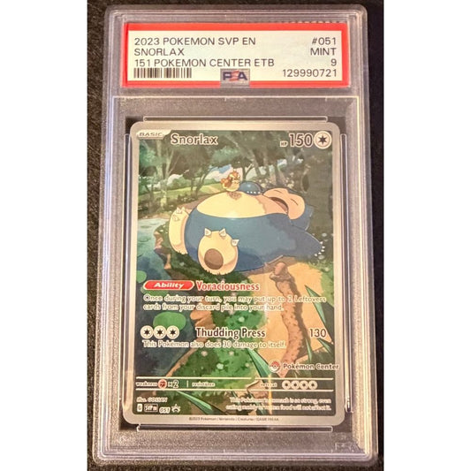 2023 Pokemon SVP EN Snorlax 151 PC PSA 9 image 0