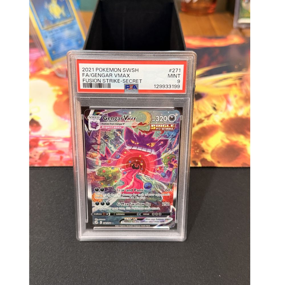 Gengar VMAX Fusion Strike Secret PSA 9