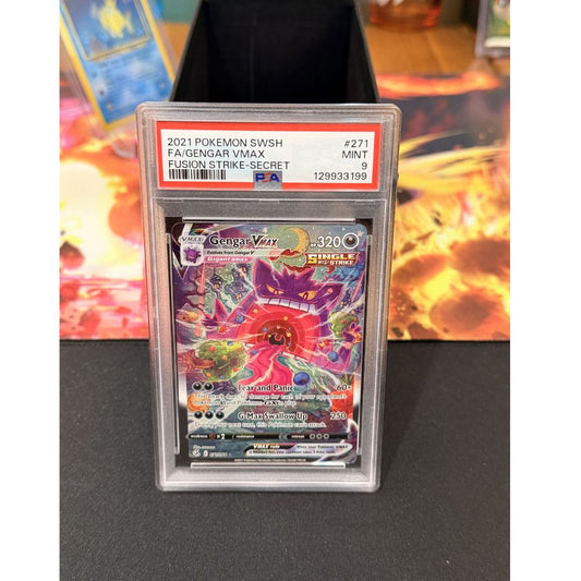 Gengar VMAX Fusion Strike Secret PSA 9
