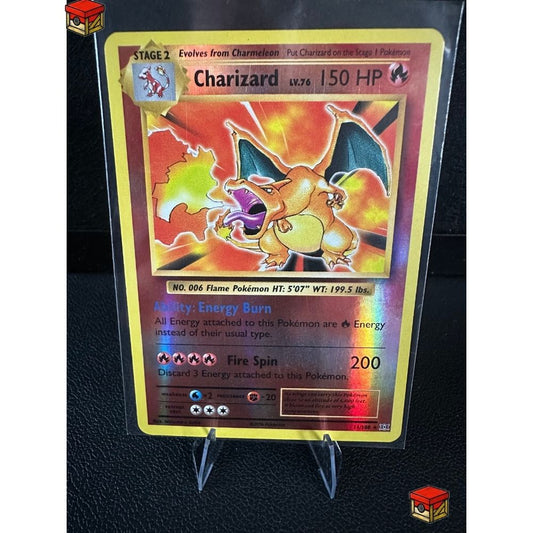Charizard EVOLUTIONS Reverse Holo LP image 0